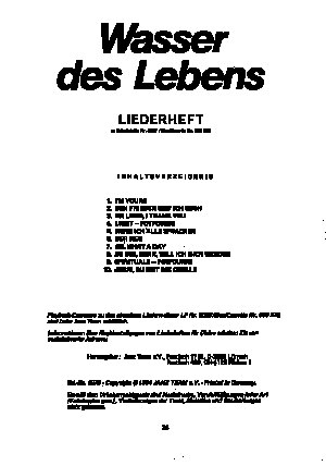 Wasser des Lebens